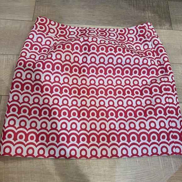 ANN TAYLOR SIZE 18 WOMENS SKIRT NEW PINK AND WHITE - Picture 9 of 10